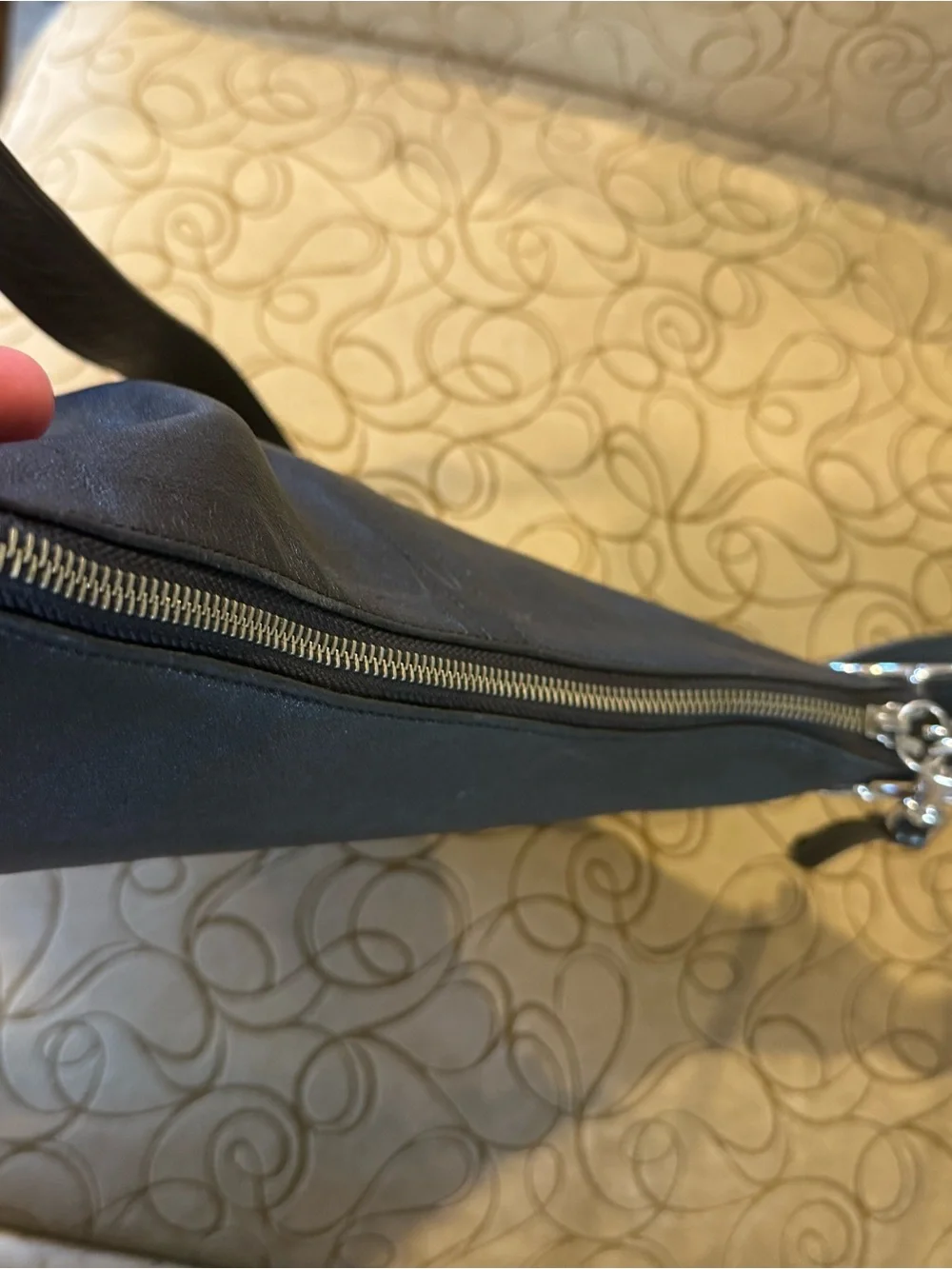 Coach 9326 Black Leather Shoulder Crossbody Bag Classic Minimalist Vintage